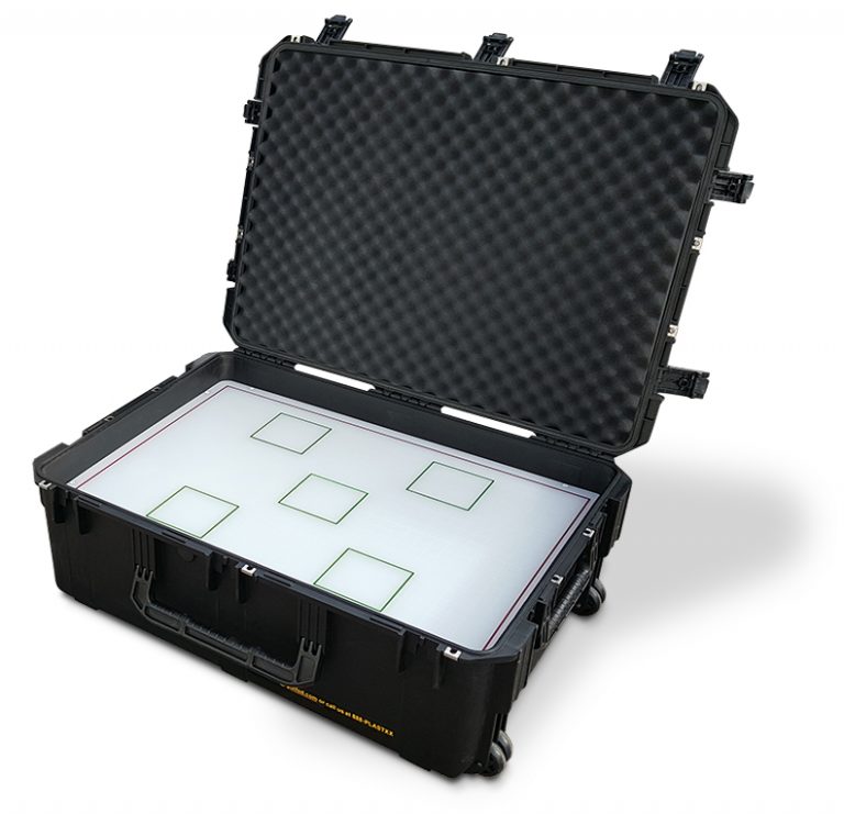 Smart Box light box inside a rugged SKB case