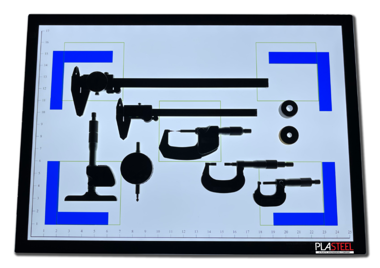 ShadowPad light board showing tool outlines