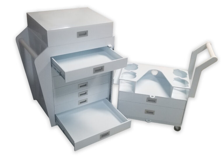 Custom fabricated cleanroom cart