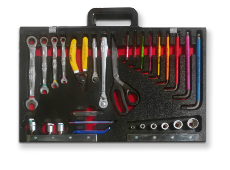 Stata-Cell rigid tool tray in a case