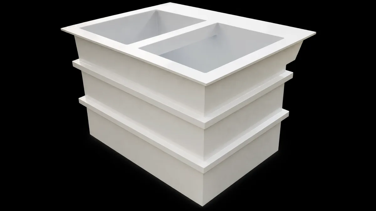 Custom plastic process tanks